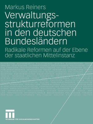 cover image of Verwaltungsstrukturreformen in den deutschen Bundesländern